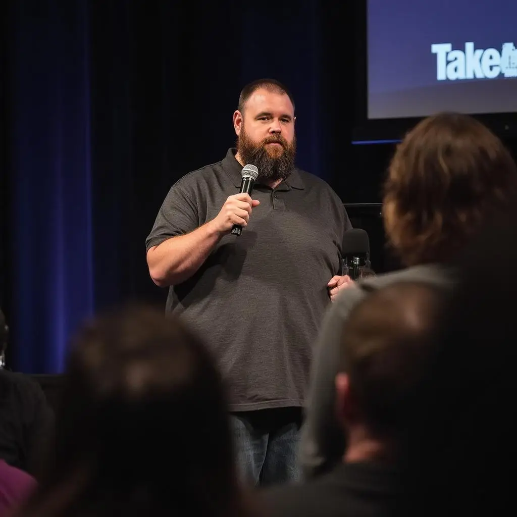 Shawn Derrick speaking at a sales and leadership event
