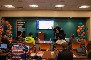 Blog 5 Shawn Derrick leading a session at a Legacy Sales Engineering sales process workshop