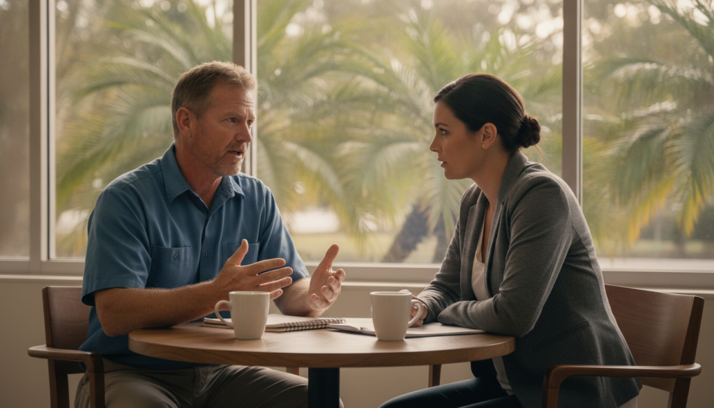 one on one sales coaching fresno contractor practicing objection handling with a coach